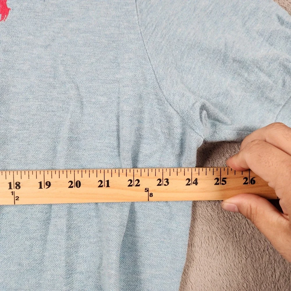 Polo Ralph Lauren Classic Fit Short Sleeve Polo Mens XXL Shirt Light Blue Cotton